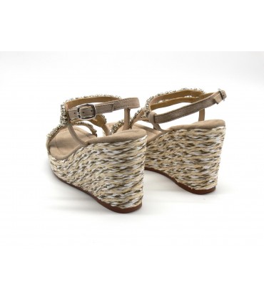 Sandalia tacon SUEDE VISON de ALMA EN PENA