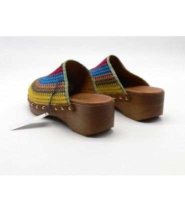 Zueco Crichet multicolor