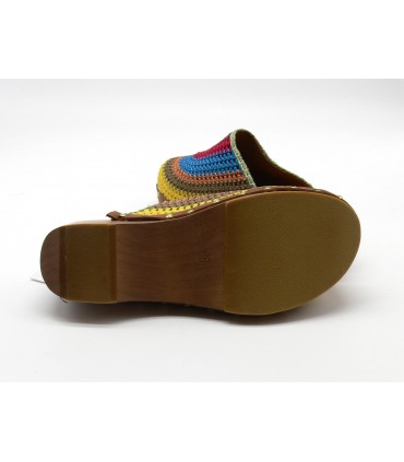 Zueco Crichet multicolor