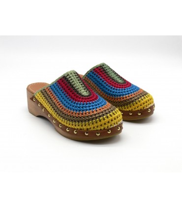Zueco Crichet multicolor